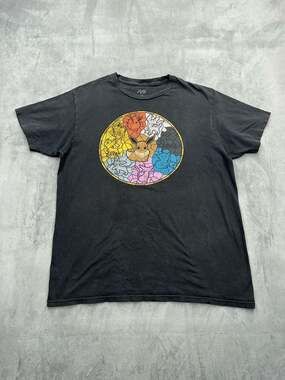 Pokémon Eevee Evolutions Stained Glass Graphic T-Shirt